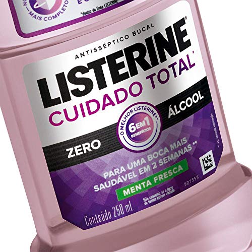 Antisséptico Bucal Listerine Cuidado Total Zero 250ml