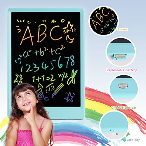 ORSEN LCD Writing Tablet 2 Pack, 10 Inch Colorful Doodle Board Drawing Tablet, Educational Drawing Board Writing Pad, Boys Girls Toys Gifts for 2-6 Year Old Girls Boys(Pink Blue 2 Pack)