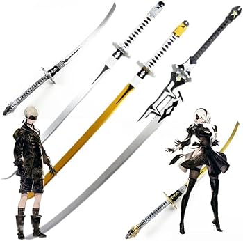ニーア オートマタ 白の約定 2B 金属製 模造刀 西洋剣 コスプレ ニーア オートマタ 白の約定 2B 金属製 模造刀 西洋剣 コスプレ