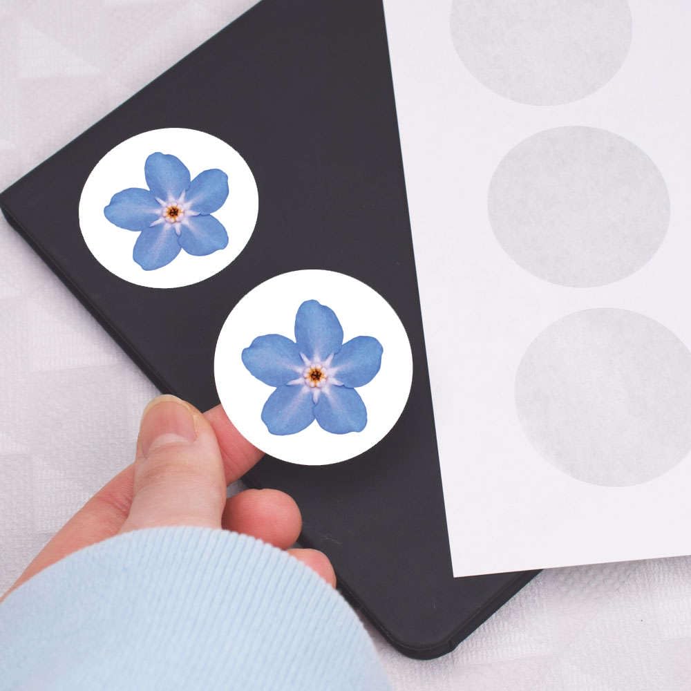 Amazon.com: Azeeda 24 x 'Forget-Me-Not Flower' Stickers - Delicate
