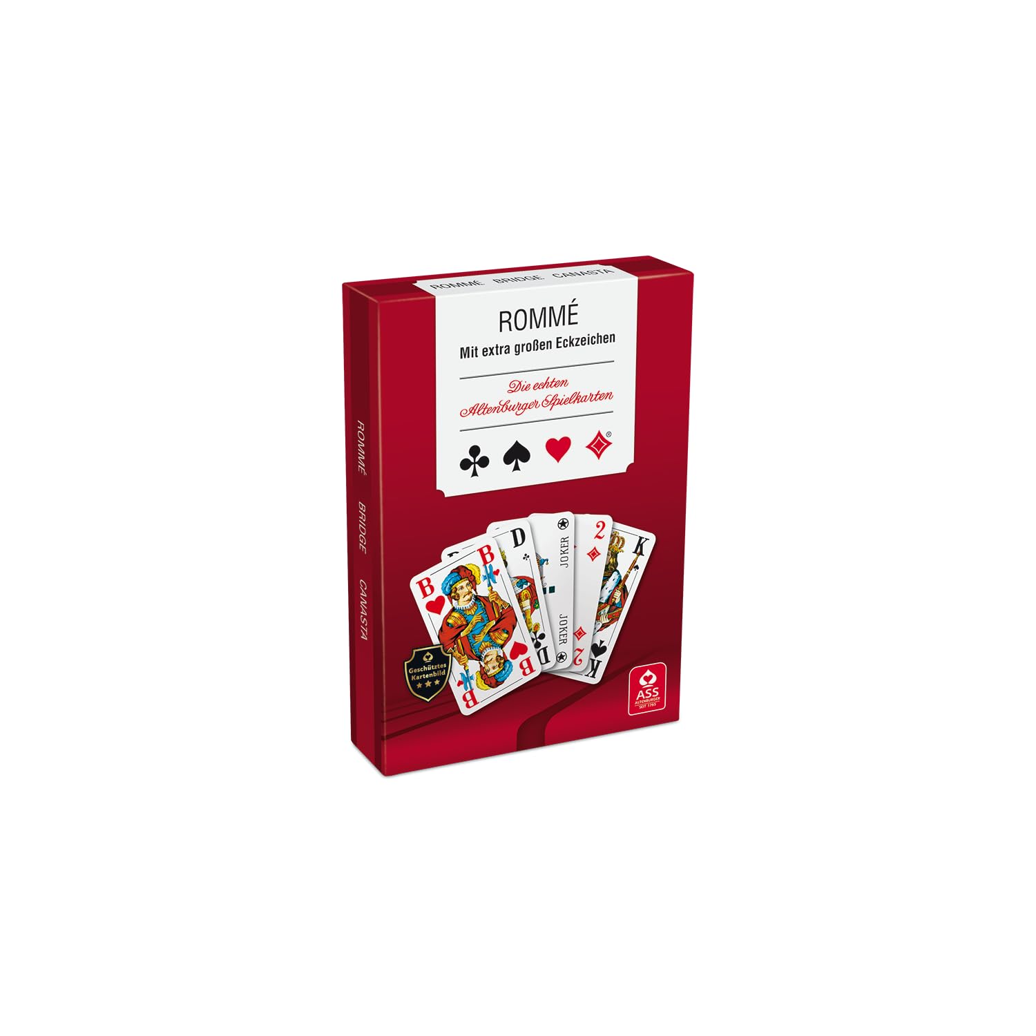 Ass Altenburger 70076 - Kartenspiel Romme Senioren