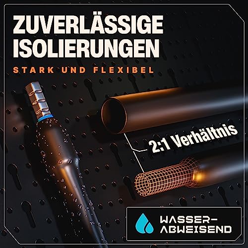 Schrumpfschlauch Set von BAURIX – Sortiment farbige Schrumpfschläuche