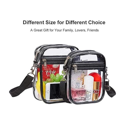 Maogear Bolsa transparente transparente aprovada por estádio PVC transparente bolsa transversal com