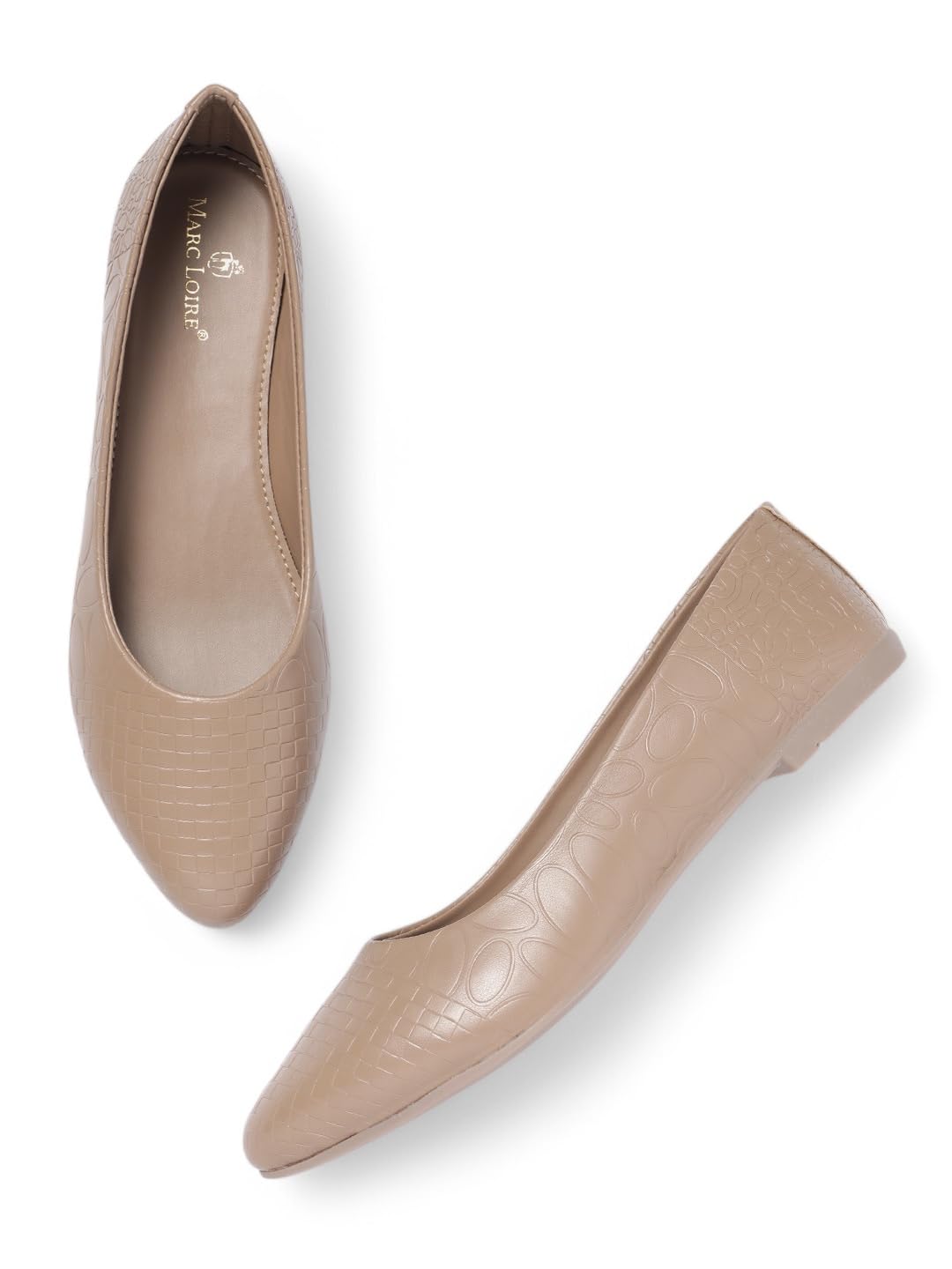 Marc Loire Women’s Slip-On Flat Ballerina Shoes for Casual Wear