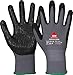 Produktbild strongAnt PADUA GRIP Montagehandschuh aus Nylonfeinstrick mit Nitrilschaum Beschichtung und Nitrilbenoppung an Handinnenfläche und Fingerkuppen - Grau/Schwarz- Größe: 7