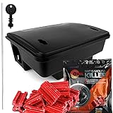 Ratkil Rat Poison & Bait Box For Pest Control - Kills In A Single Feed | Fast Acting, All Weather, Outdoor & Indoor Bait Station For Rats & Mice