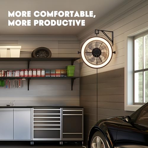 Fansconce Wall Mounted Fan With Lights thumb #6