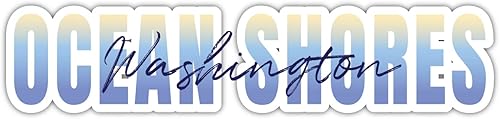 Ocean Shores Washington Souvenir - Imán de 2 pulgadas, diseño de escritura de 2 pulgadas