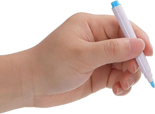 Miniatura 5 de PATIKIL Rotuladores de borrado en seco, paquete de 30 unidades, tinta azul claro, punta fina, bajo olor, pizarra blanca con tapa de borrador para