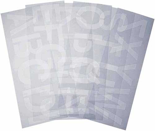 Miniatura 2 de Homeford Juego de plantillas de letras del alfabeto, 3 pulgadas, 6 hojas