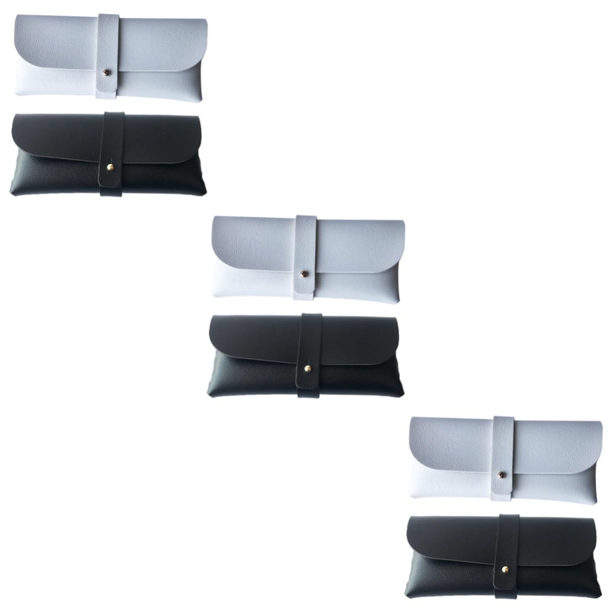 Borsa Per Occhiali in Pelle in Bocca Alla Vacca Magazzinaggio Riutilizzabile Bicchieri Organizzatore Di Occhiali Custodia Per Occhiali Da Sole Bianca