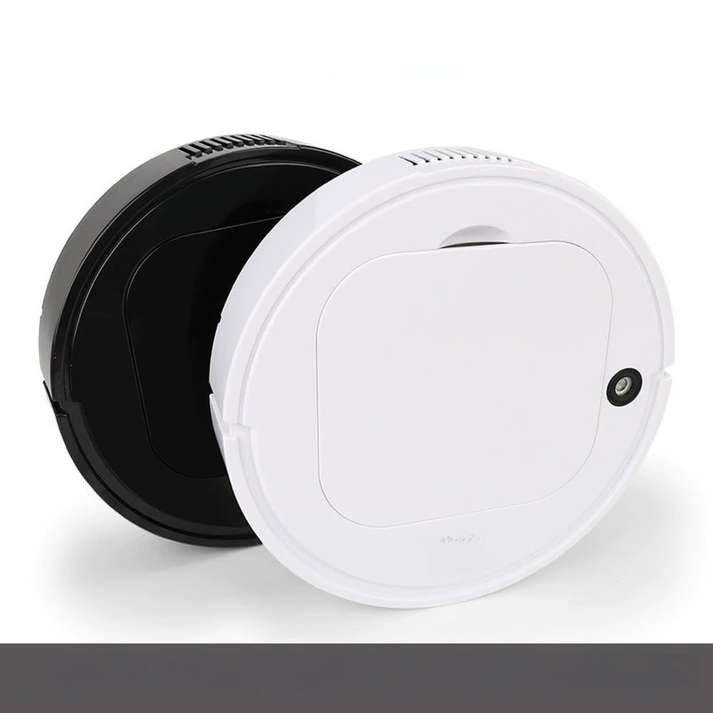 Robot para aspirador para inteligente con Mapeo y Succión para Pelo de Mascotas - Fregasuelos con Base Autovaciado 28cm(Black)