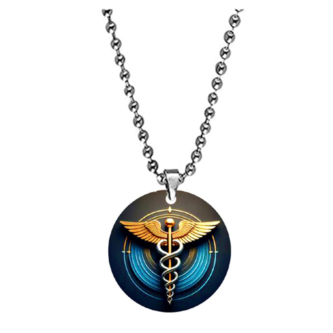 Ab Sab Doctor Medical Sign Bead Chain Religious Pendant for Men and Women-image-14