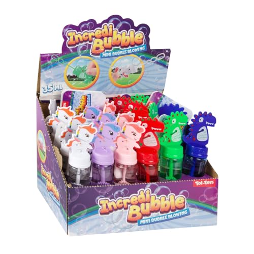 Tube à bulles dinosaure licorne 24 pièces pour cadeaux d'invités kermesse