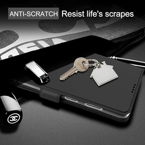 Image of Kapa Noble Slim Magnetic Leather Flip Case Cover for Oppo Reno 14 5G | Card Holder Stand Flip Wallet Case (Black)