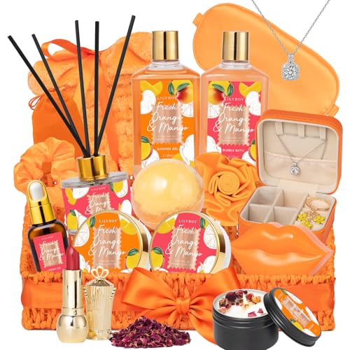 Image of Gifts for Women, Birthday Gift - 23-Piece Spa Gift Basket for Women, Gift Basket for Mom, Bath and Body Gifts, Bath Gift Set | Spa Gift Baskets for Mothers Day, Christmas, Valentines Day Gift