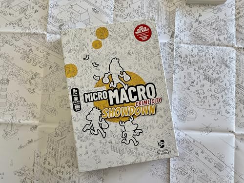 Stadtkrimis Exit Escape Stadtführung EDITION SPIELWIESE, MicroMacro: Crime City – Showdown, Solve Criminal Cases, Detective Game, exciting Hidden Object Adventure, for 1-4 Players Aged 10 and up, englischsprachige Ausgabe