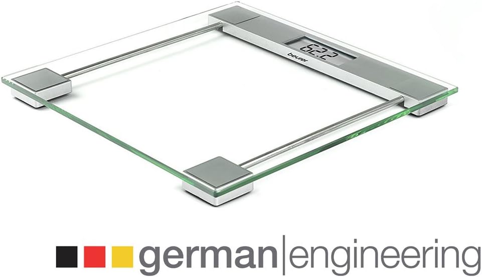 Beurer Cristal GS 11 scale with 'german|engineering' logo.