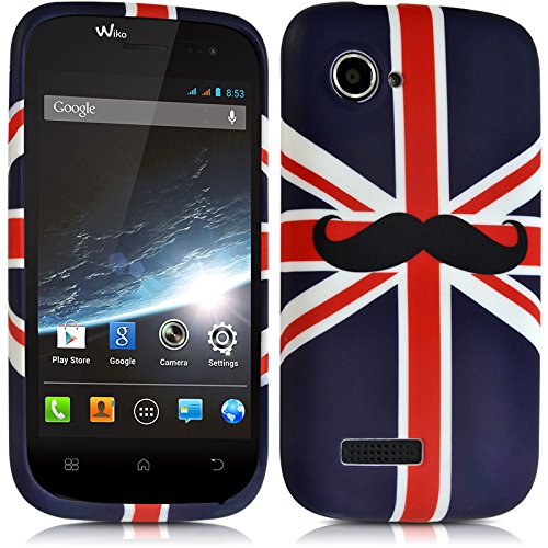 Seluxion - Housse Etui Coque Semi Rigide pour Wiko Cink Slim avec Motif KJ22 + Film de Protection