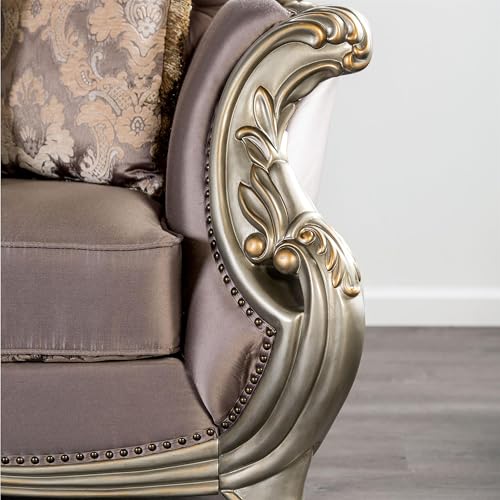 Sillón terciopelo Champagne miniatura 5