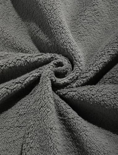 Image of ZAFUL Men 1 /4 Zipper Ethnic Aztec Fleece Unisex Winter Sweatshirt Tops 2026 | Funnel Neck Fluffy Polar Fleece Faux Sherpa Soft Thermal Pullover Kangaroo Pocket Jacket Hoodie Tops