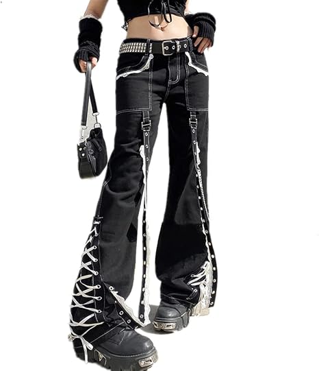 Jeans Fashion Streetwear Chain Trousers 