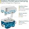 Trail Outdoor Leisure Portable Camping Toilet, Compact Flushable Travel Loo, Detachable 20L Waste Tank, Hygienic Double Seal Blade Valve, Porta Potty Fishing Festival Campervan