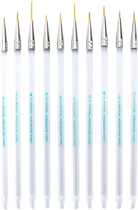 Royal & Langnickel Aqualon Detail Artist Brush Set, 10-piece
