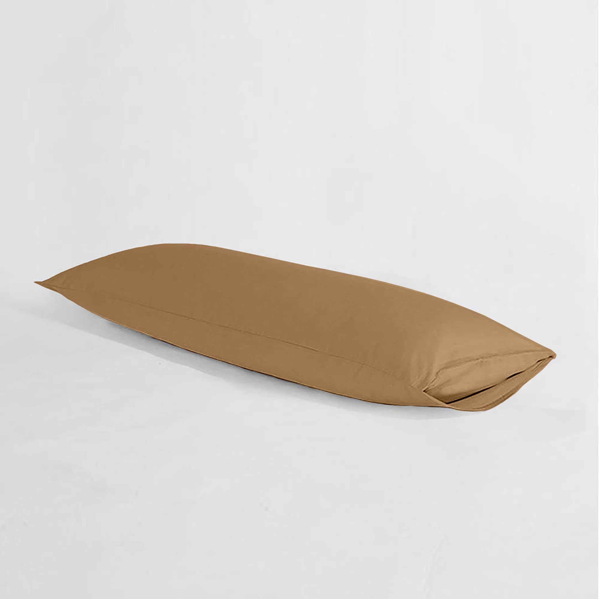 SLEEPINO - 1 Piece Body Pillow Cover (20” x 60”) | Cotton Finish Pillow Case Set of - 1 | (20 x 60 Inches) Super Soft Microfiber Machine Washable Body Pillow Covers Pack of - 1 | Biege-image-21