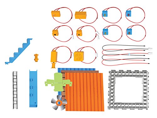 SmartLab Toys Archi-Tech Electronic Smart House - 62 Pieces - 20 Projects - Includes Light and Sound, Multicolor, 16 x 10 x 9"