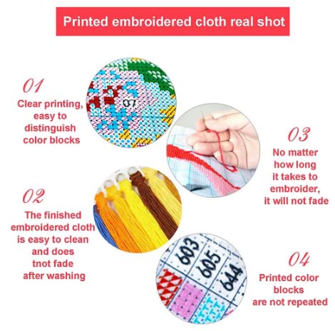 Amazon | Wingkinクロスステッチキット蝶チューリップ人気図案