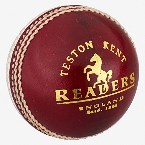 Ballon de cricket rouge de type traditionnel Readers County Crown