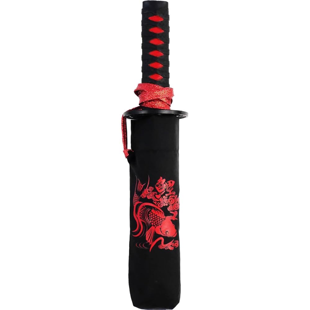 Amazon.co.jp: サントス 折りたたみ傘 戦国傘-wakizashi- 鯉