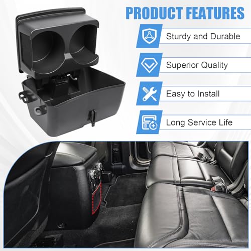 Portavasos trasero compatible Ford Explorer 2011-2019 miniatura 4