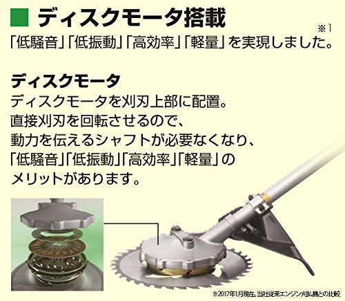 HiKOKI(ハイコーキ) 18V コードレス刈払機 充電式 刈刃径230mm 3.0Ah リチウムイオン電池 充電器付 CG18DSCL(S)(LSC) 4枚目