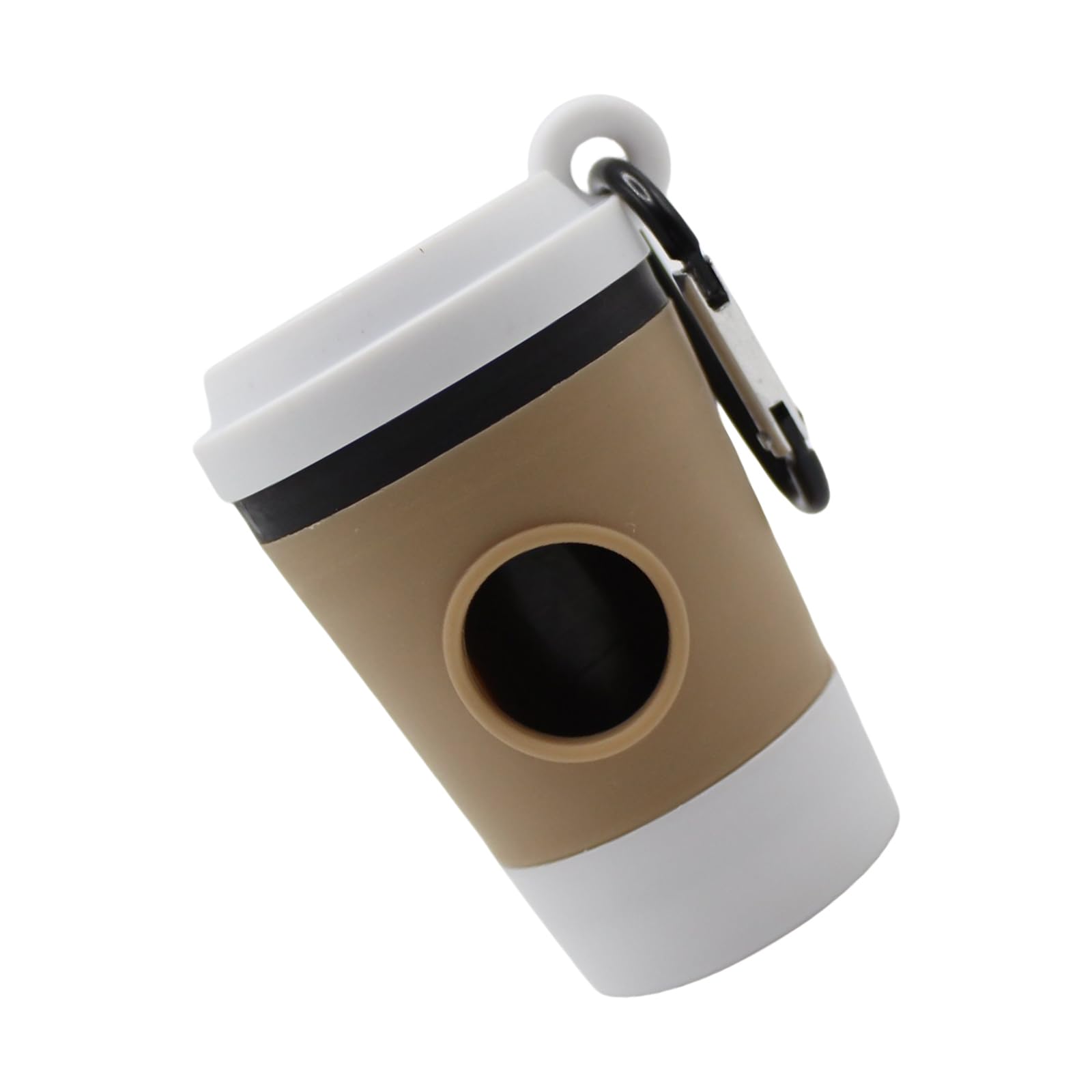 Buxuaaaa Ready Pet Waste Bag Organizers Coffee Cup Shape Waste Bag Dispenser with Quickly Access Durability Construction Portable Dog Dispenser