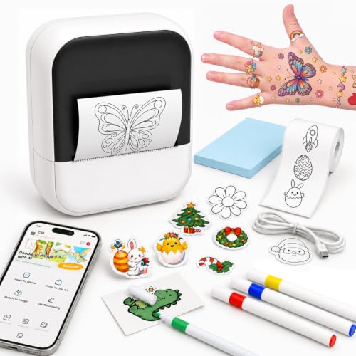 Temporärer Tattoo für Kinder, Individuelles Tattoo Set mit Drucke...