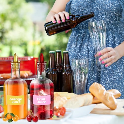 Botellas de plástico resistente con vertedor arcoíris de acero inoxidable 8