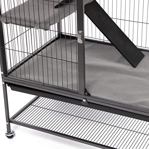 Image of Prevue Pet Products Ferret Cage Plush Fitted Grille Cover Set