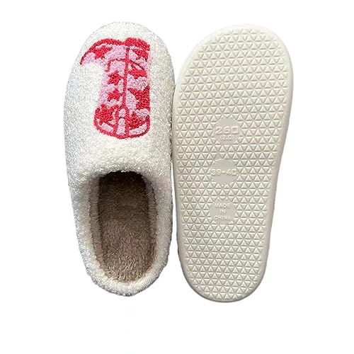 Image of LNERIP Animal Slippers Fruit Slippers Plant Slippers Various Cartoon Patterns Fluffy Soft Memory Foam Retro Indoor Outdoor Home Couple Shoes