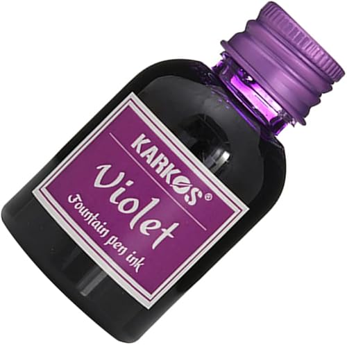 Miniatura 3 de Tinta embotellada de 1.0 fl oz para plumas estilográficas, morado brillante, tinta de caligrafía, escritura artística, dibujo, pintura, tinta de