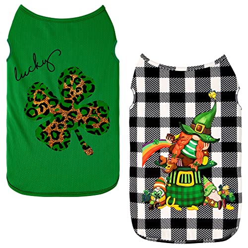 San Patnik Hunde-Shirt für kleine Hunde, leicht, atmungsaktiv, klein, schwarz + grün Cover