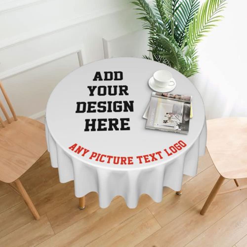 Nappe personnalisée pour les mariages d'affaires et réceptions avec logo 60 pouces