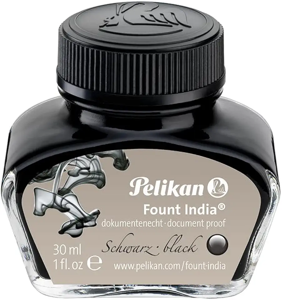 Pelikan Tinta Nanquim, Fount India, Preto, 30ml