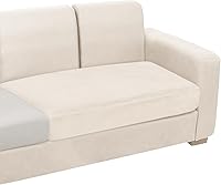 Vista 9 de NAISI Funda para Sofá Seccional de 1 Pieza de Terciopelo Separada para Chaise Lounge Funda Suave Elástica Fundas para Sofá Seccional Marrón