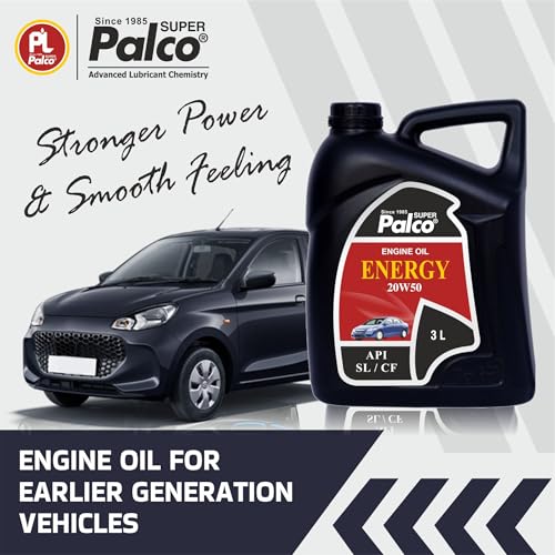 Image of PALCO Energy 20W50 Engine Oil for Cars - Multigrade Car Engine Oil 3 Ltr