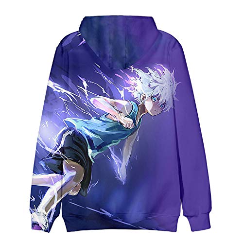 Novo moletom com capuz Hisoka Gon Killua Kurapika Cosplay Hunter x Hunter 3D casaco com capuz, J, XX