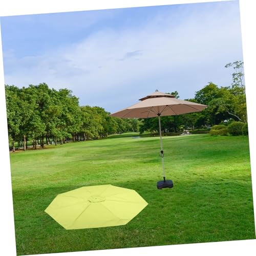 Dosel para sombrilla de patio resistente recambio verde tela ligera de terraza 5