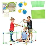 【Flexibler Stammspaß für Jungen und Mädchen】: Die ultimativen Festungsbausätze für Kinder sind für Kinder ab 5 Jahren konzipiert. Sie können eine Höhle bauen, ein Zelt, eine Rakete, ein Haus, ein Iglu, eine Prinzessinnenburg, einen Tunnel, einen Tipi, Spielzeugzelte, Piratenschiff, fügen Sie einfach ein Bettlaken hinzu, um ein Versteck zu schaffen