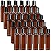 Bekith 30 Pack 4oz Plastic Squeeze Bottles with Disc Top Flip Cap, Empty Amber BPA-Free Refillable Containers For Shampoo, Lotions, Liquid Body Soap, Creams 